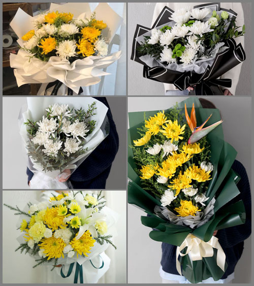 甘肃省定西漳县东泉乡白事花束代送